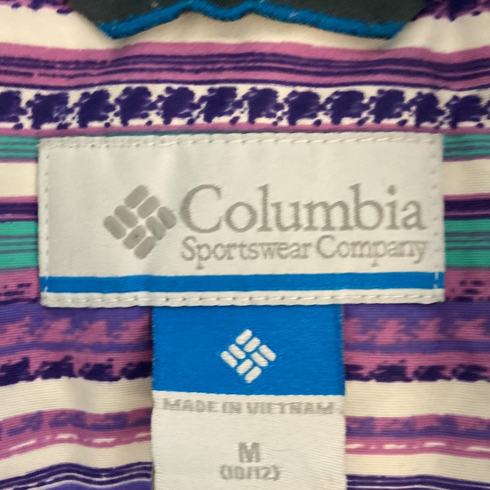 Columbia Kids Stripped Hooded Winter Coat Medium - Picture 6 of 8